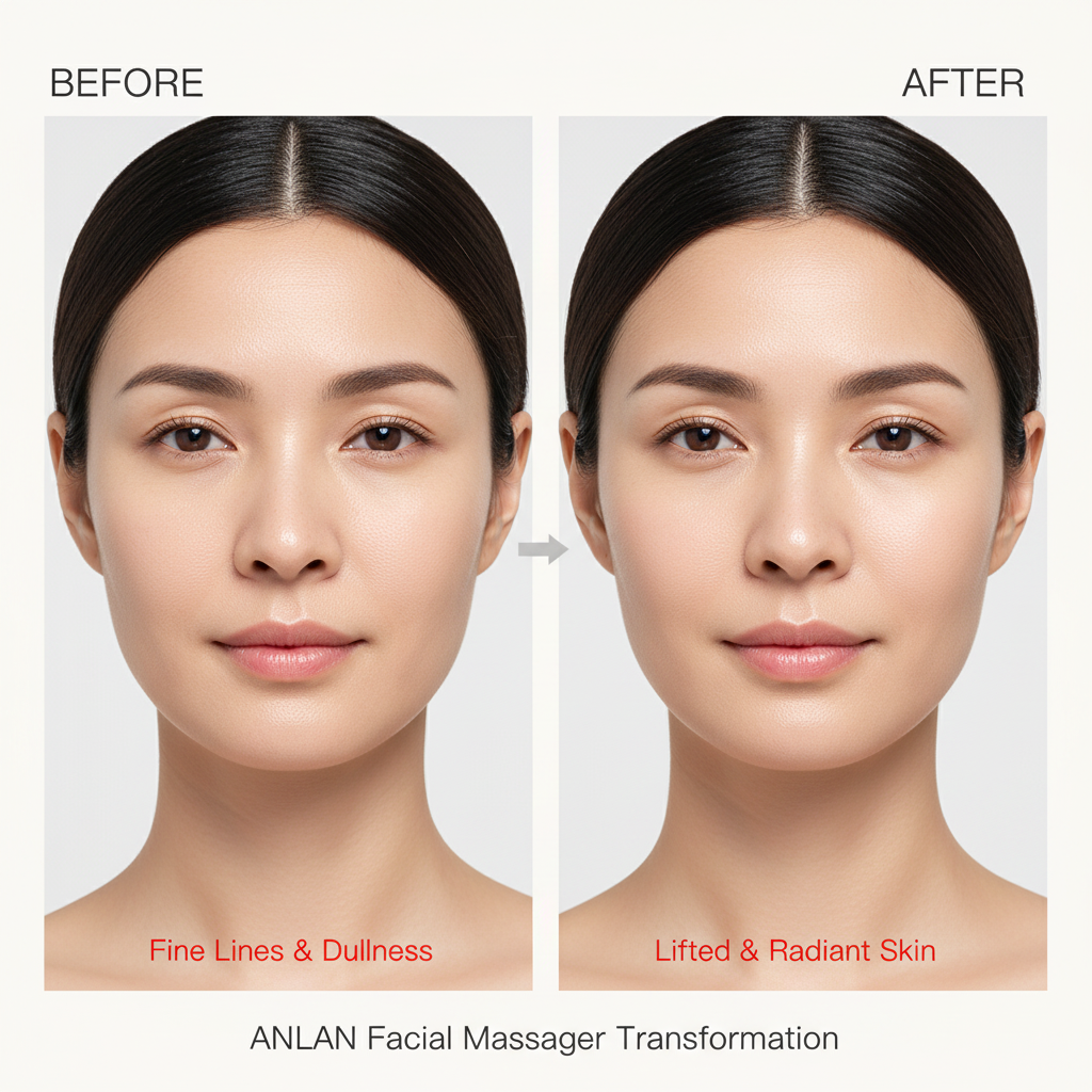 ANLAN EMS masseur Facial microcourant Lifting du visage Massage compresse chaude et froide nettoyage en profondeur soins du visage dispositif de beauté